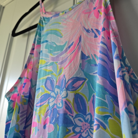 Lilly Pulitzer Pima Cotton Margot Halter S Tassel Tropical Resort Vacation Dress - Picture 13 of 16